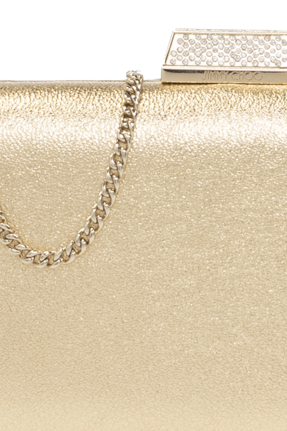 ★JIMMY CHOO★ CLEMMIE MNA Gold SchaferandweinerShops CF - black woven messenger bag - Gold